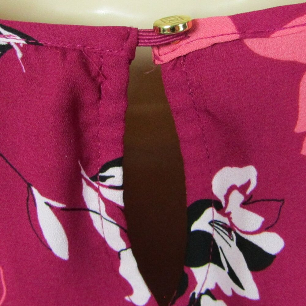 Liz Claiborne | Women's | Blouse | Large | Floral Pattern | Pink - Picture 3 of 6
